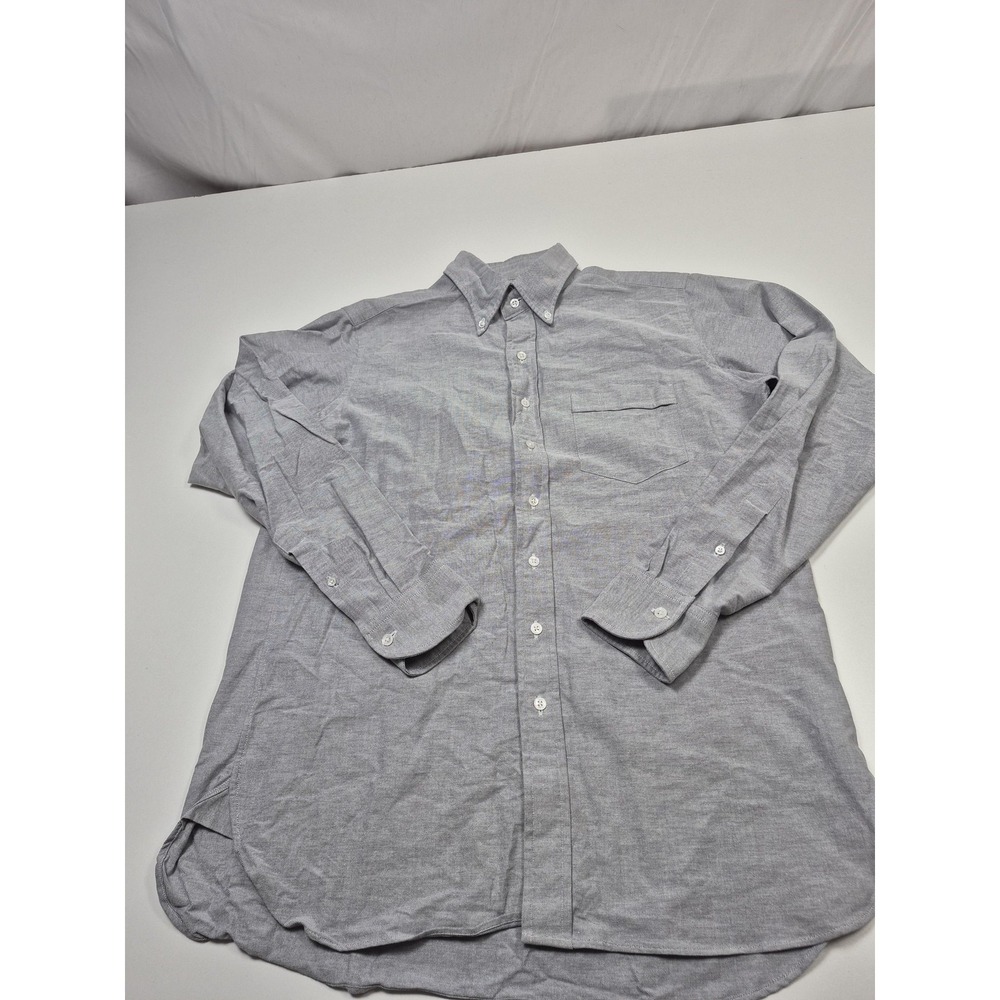 Drake's London Men's Light Blue Oxford Cloth Button Down Shirt Size 17/43